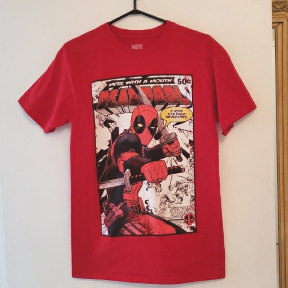 Marvel Deadpool 100% Cotton Tee Shirt M EUC